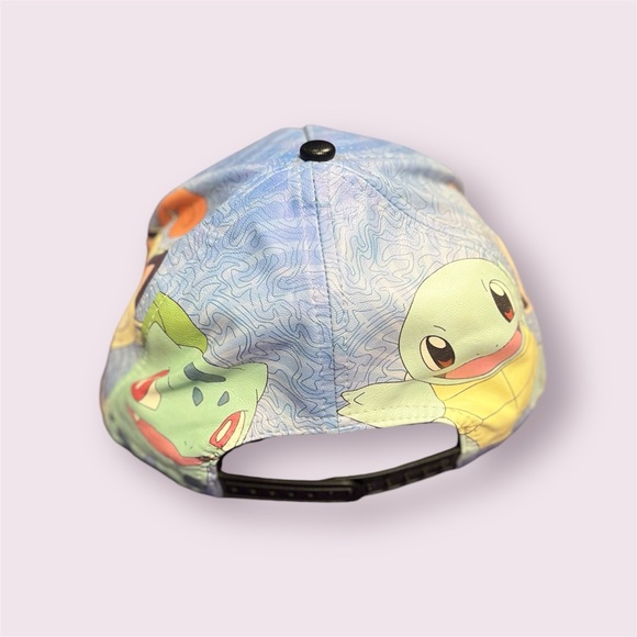 2016 Pokemon Snapback Hat Ball Cap | Game Freak Nintendo |Faux Leather - Picture 2 of 4